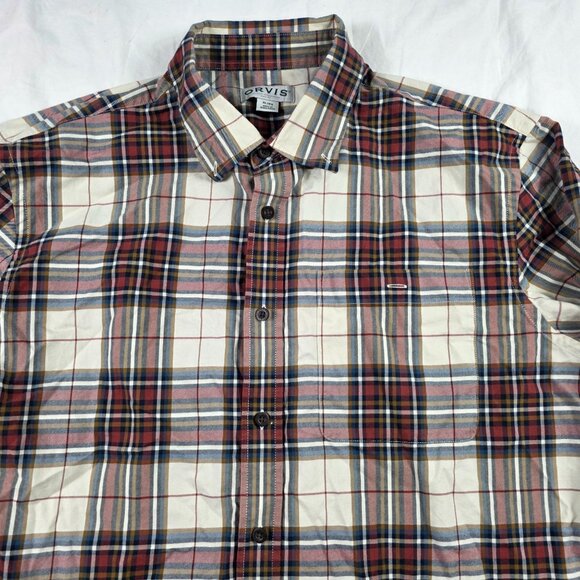 Orvis Classic Collection Mens XL Multicolor Plaid Button Up Long Sleeve Shirt - Picture 4 of 9